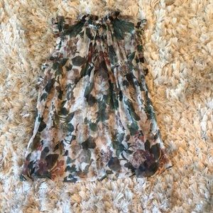 Feminine organza Zimmerman floral top